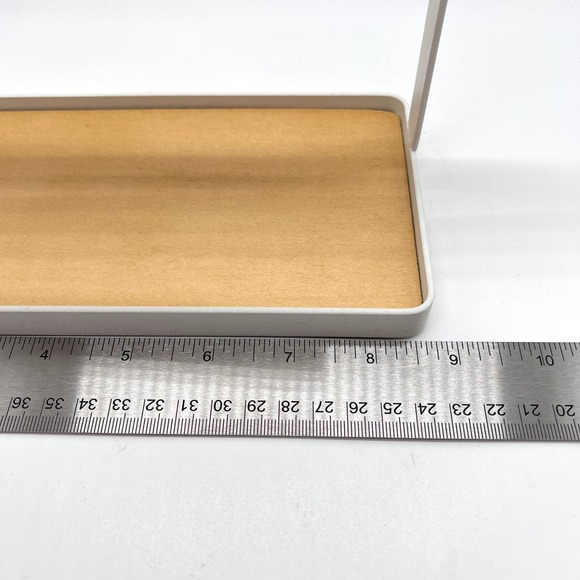 Jewelry Display Storage Stand White Metal Wood Necklace Bracelet - Picture 10 of 11